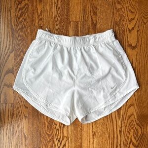 Women's White Nike Athletic Shorts, Size Small